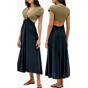 BNWT! ViX Swimwear Loop Cut Out Midi Cover-Up SZ. L